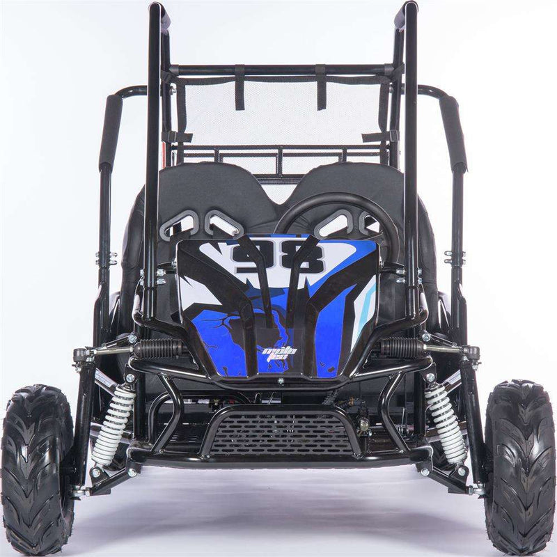 Mototec Mud Monster Xl 212cc 2 Seat Go Kart Full Suspension Blue - Apparel & Accessories