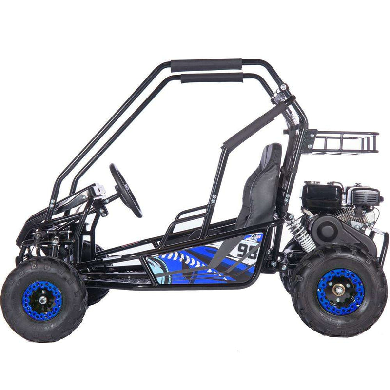 Mototec Mud Monster Xl 212cc 2 Seat Go Kart Full Suspension Blue - Apparel & Accessories