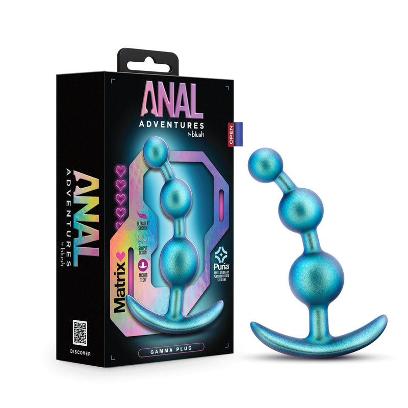 Anal Adventures Matrix - Gamma Plug - Neptune Teal - GreatEagleInc