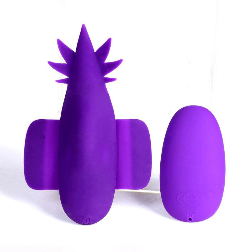 Sativa 10-Function Remote Control Panty Vibrator - 420 Series - Purple - GreatEagleInc