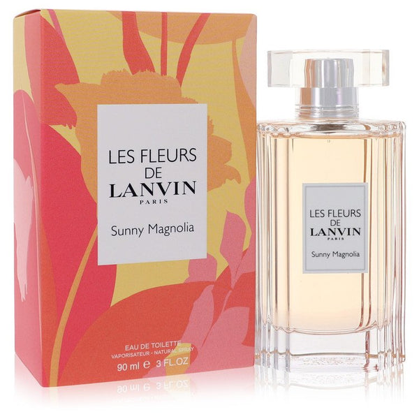 Les Fleurs De Lanvin Sunny Magnolia by Lanvin Eau De Toilette Spray 3 oz for Women Regular