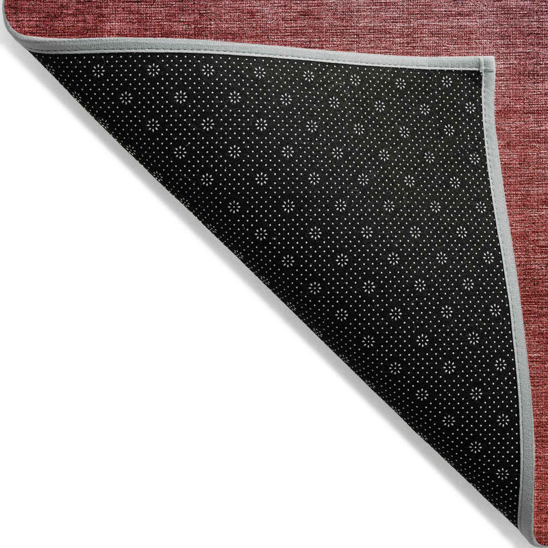 3' X 5' Navy Blue Red And Eggplant Ombre Washable Indoor Outdoor Area Rug