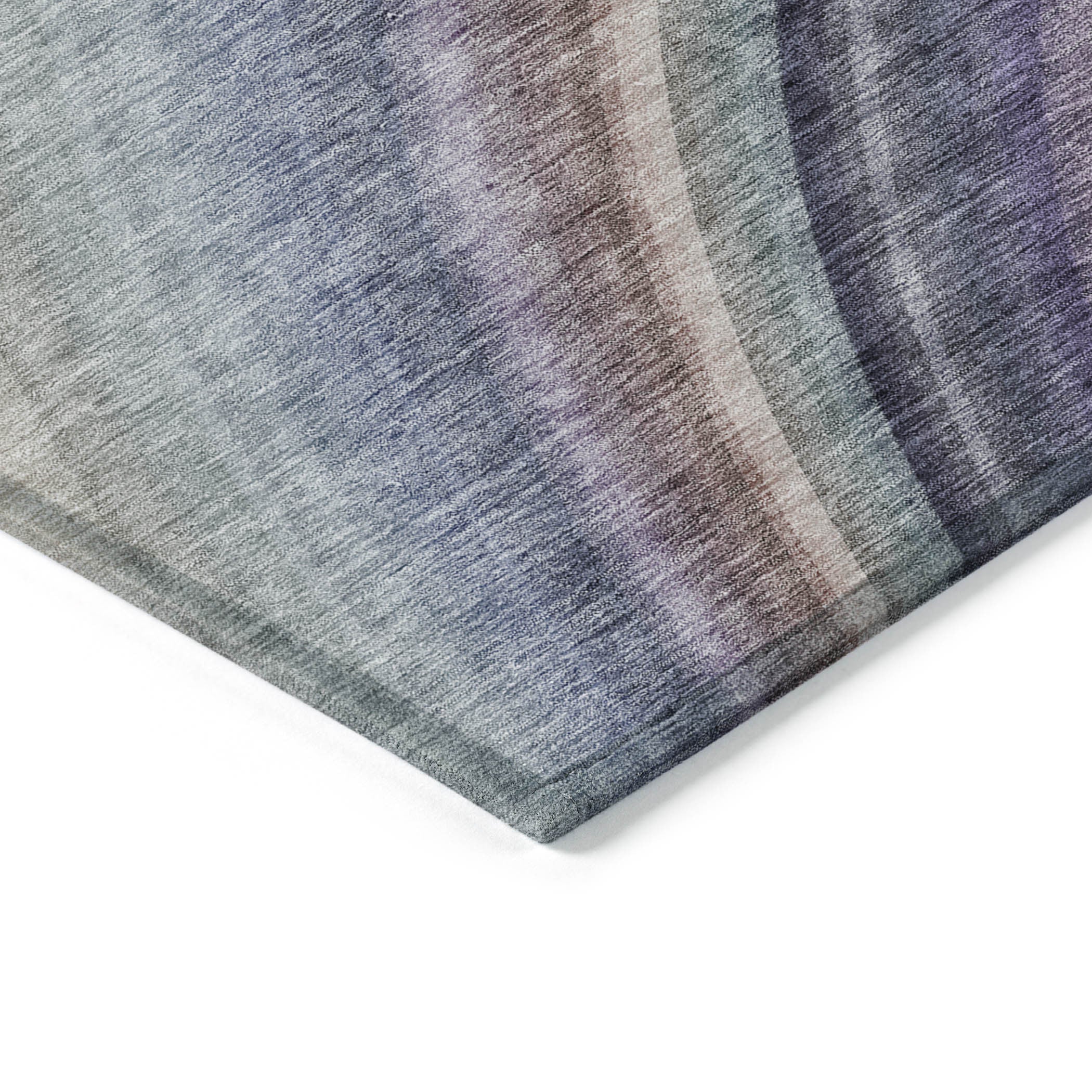 3' X 5' Beige Purple And Ivory Abstract Washable Indoor Outdoor Area Rug - Sports & Outdoor