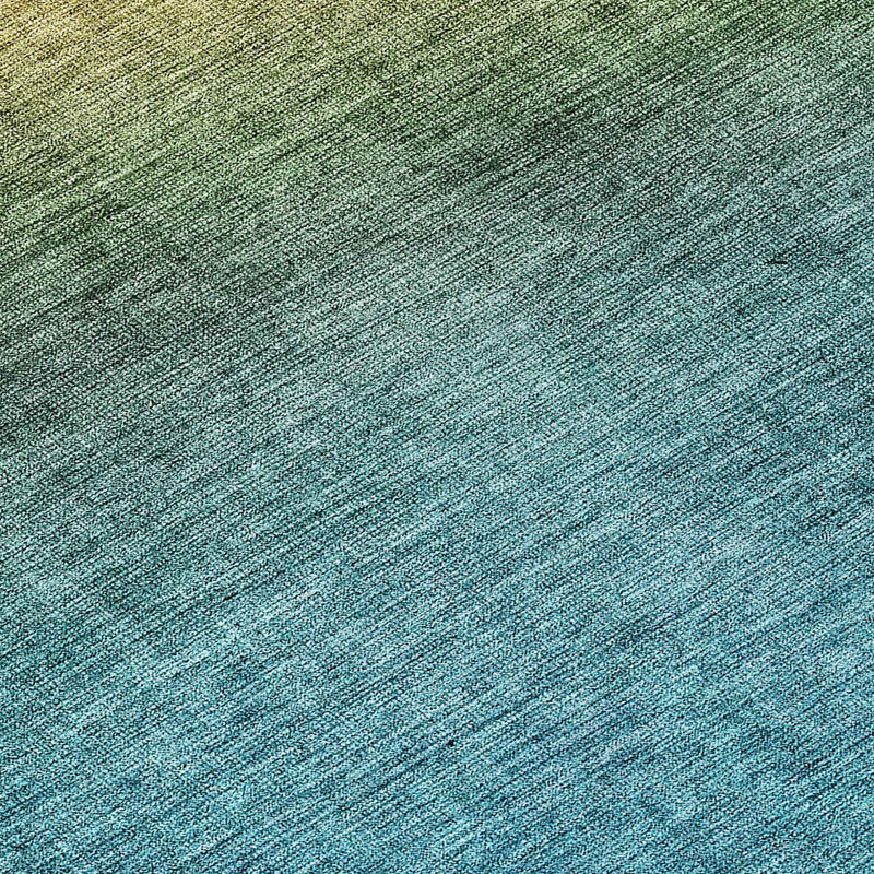 8' Brown Blue And Taupe Round Ombre Washable Indoor Outdoor Area Rug