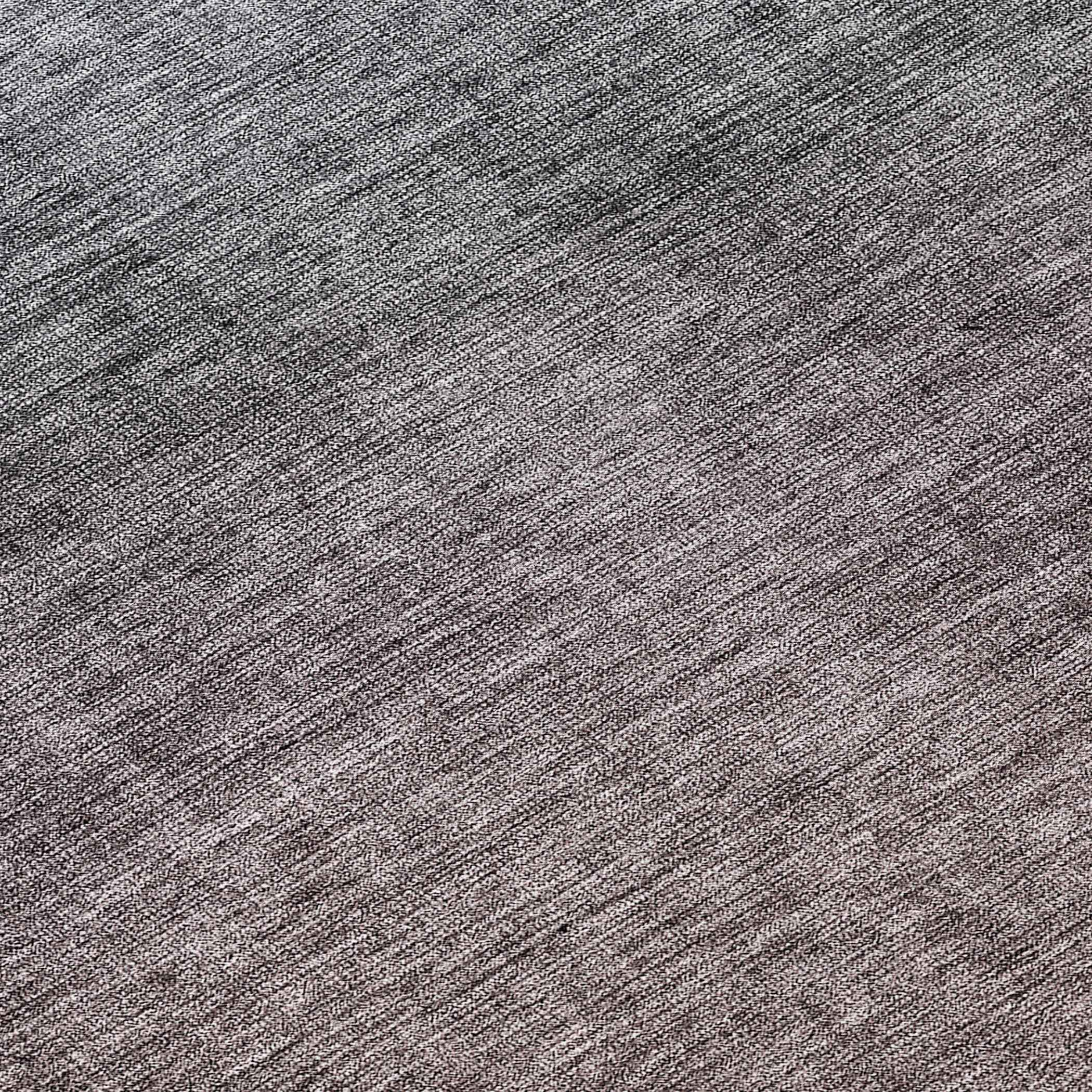 8' Gray Charcoal And Brown Round Ombre Washable Indoor Outdoor Area Rug