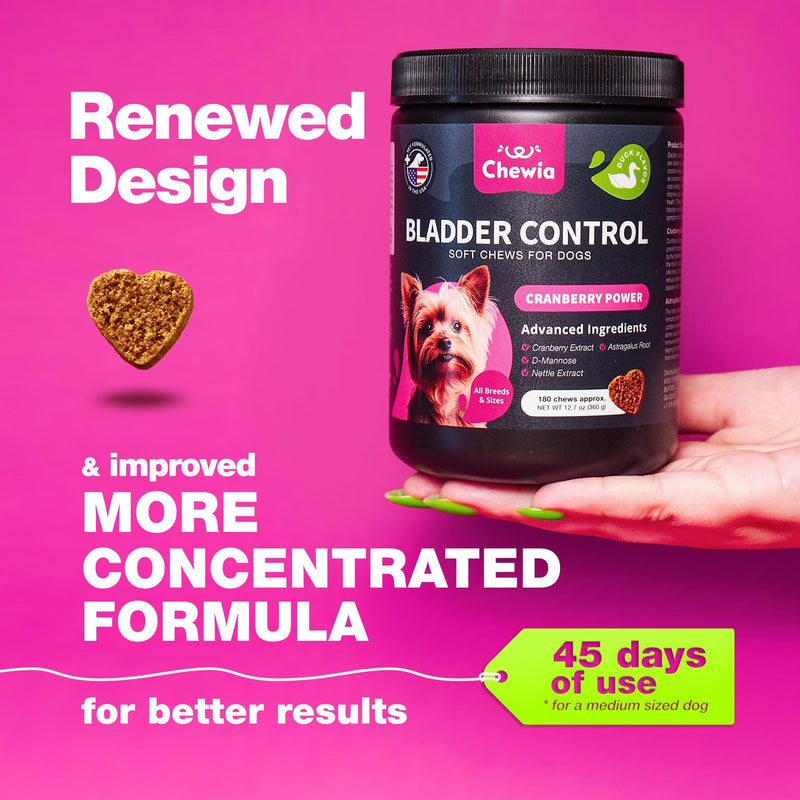 Dog UTI Treatment   Dog Cranberry Supplement for Bladder & Kidney Health Urinary Tract Incontinence Support   Cranberry…