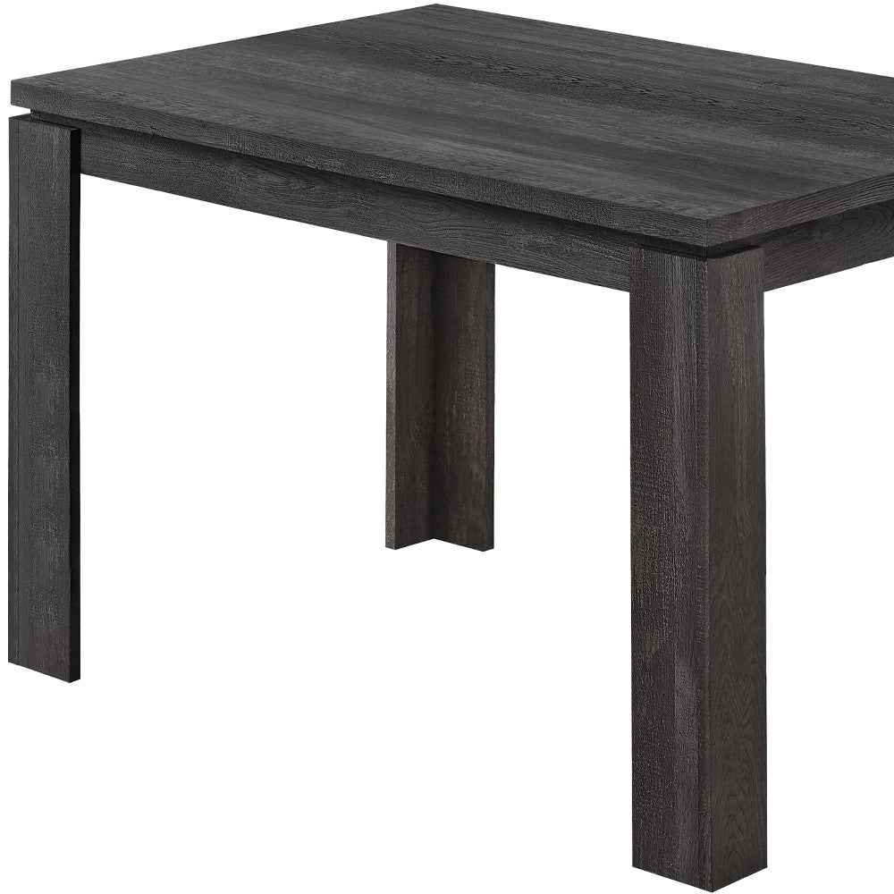 47" Black Dining Table