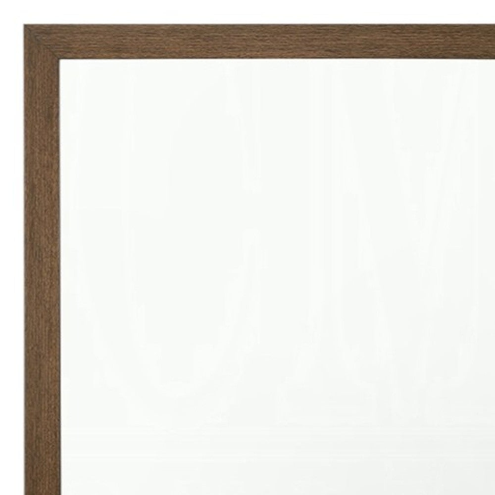 40" Square Wood Framed Accent Mirror - Bed & Bath