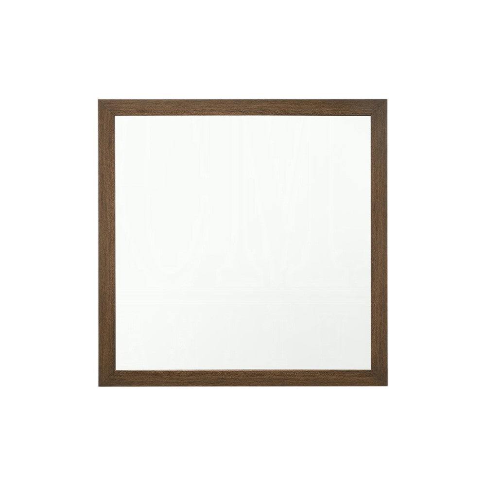40" Square Wood Framed Accent Mirror - Bed & Bath