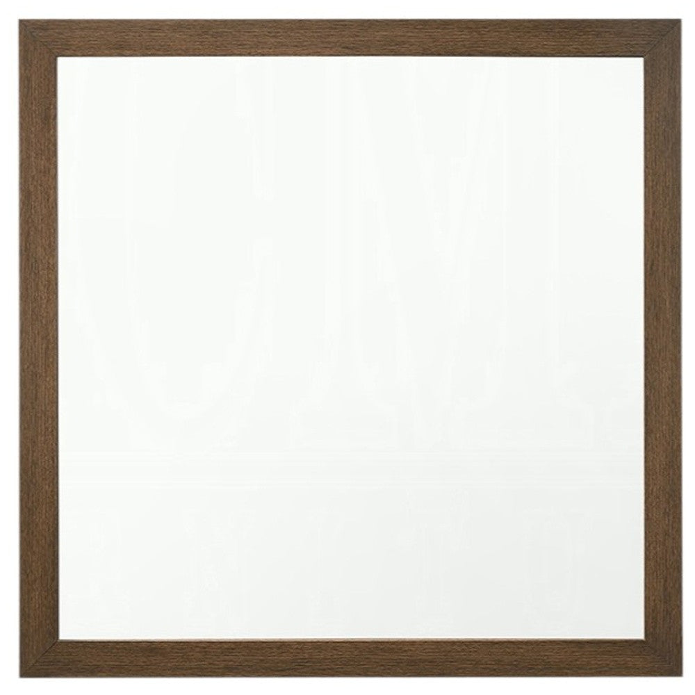 40" Square Wood Framed Accent Mirror - Bed & Bath