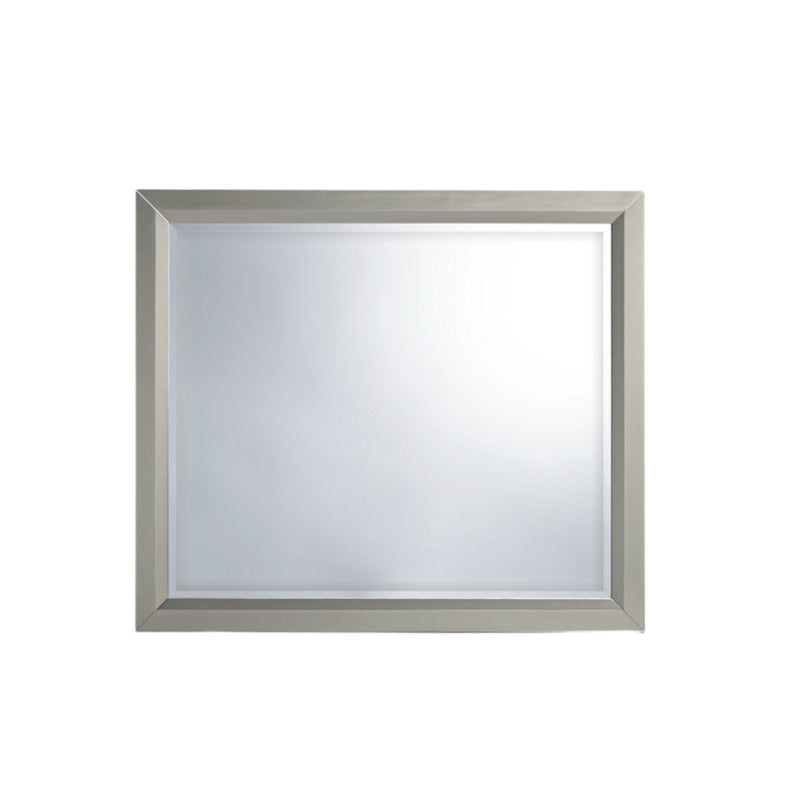 36" Silver Framed Dresser Mount Mirror - Bed & Bath