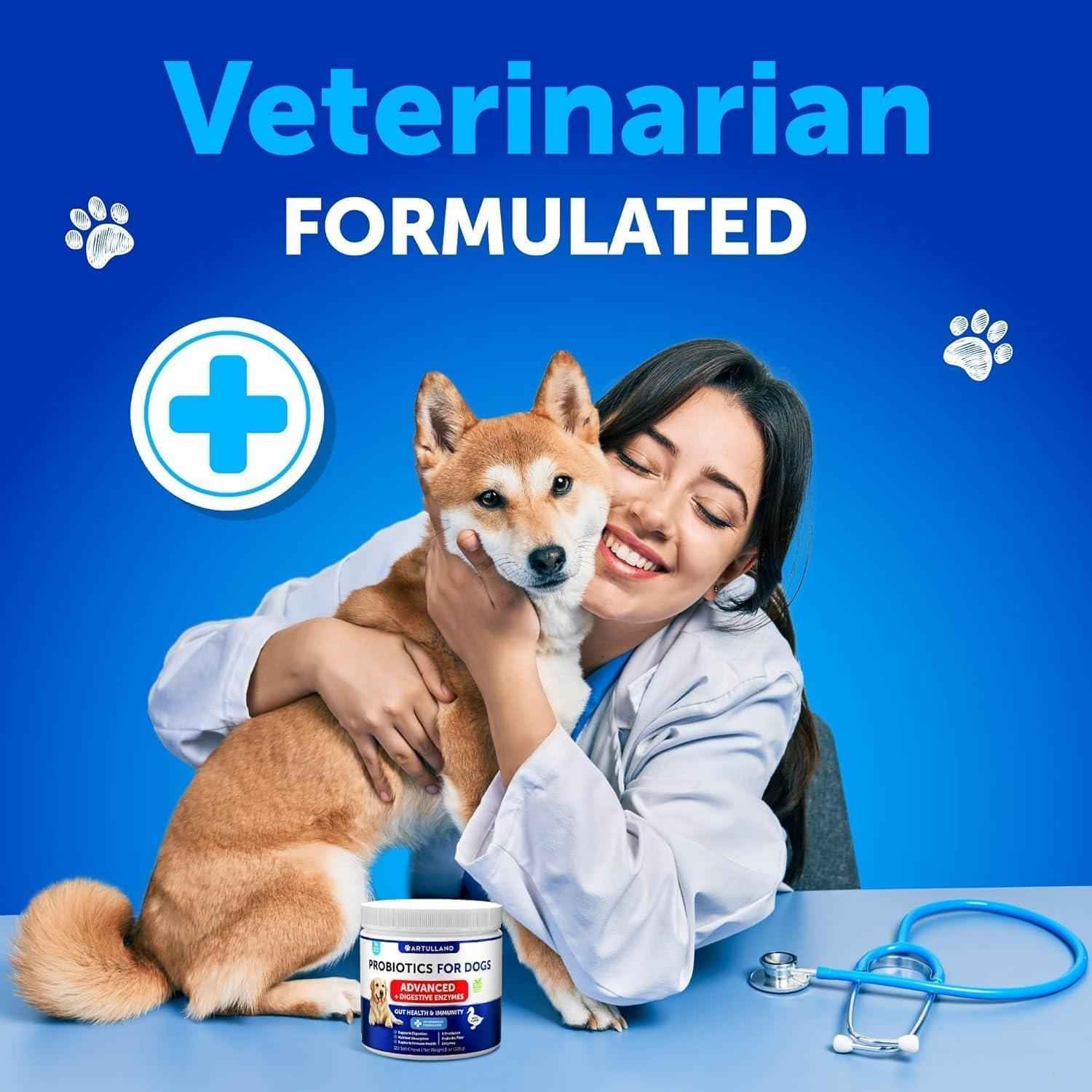 Probiotics for Dogs   Support Gut Health Itchy Skin Allergies Immunity Yeast Balance   Dog Probiotics and Digestive Enzymes with Prebiotics   Reduce Diarrhea Gas   120 Probiotic Chews for Dogs