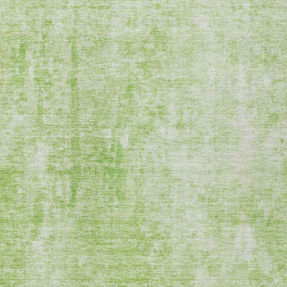 3' X 5' Green And Ivory Abstract Washable Indoor Outdoor Area Rug
