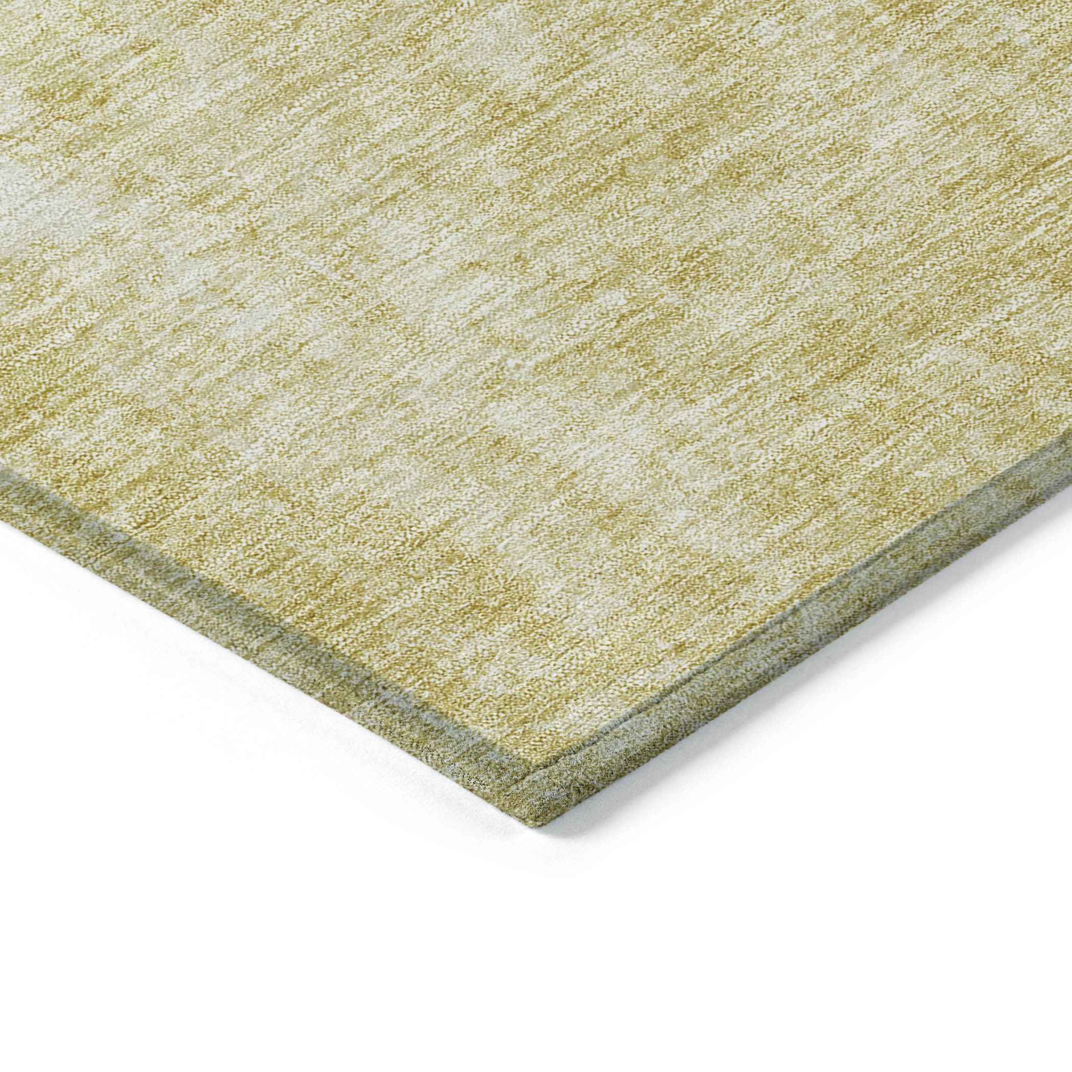 10' X 14' Gold Wheat And Ivory Abstract Washable Indoor Outdoor Area Rug