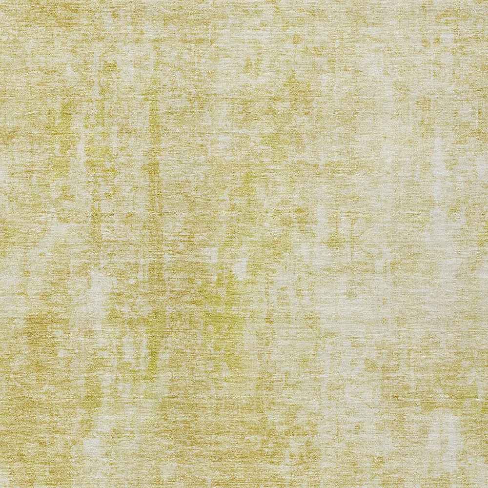 3' X 5' Gold Wheat And Ivory Abstract Washable Indoor Outdoor Area Rug