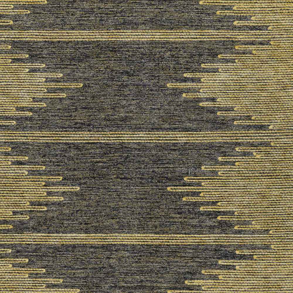 10' X 14' Dark Gray And Gold Abstract Washable Indoor Outdoor Area Rug