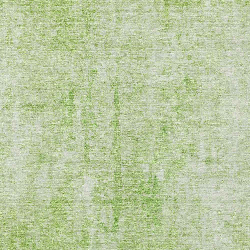 5' X 8' Green And Ivory Abstract Washable Indoor Outdoor Area Rug