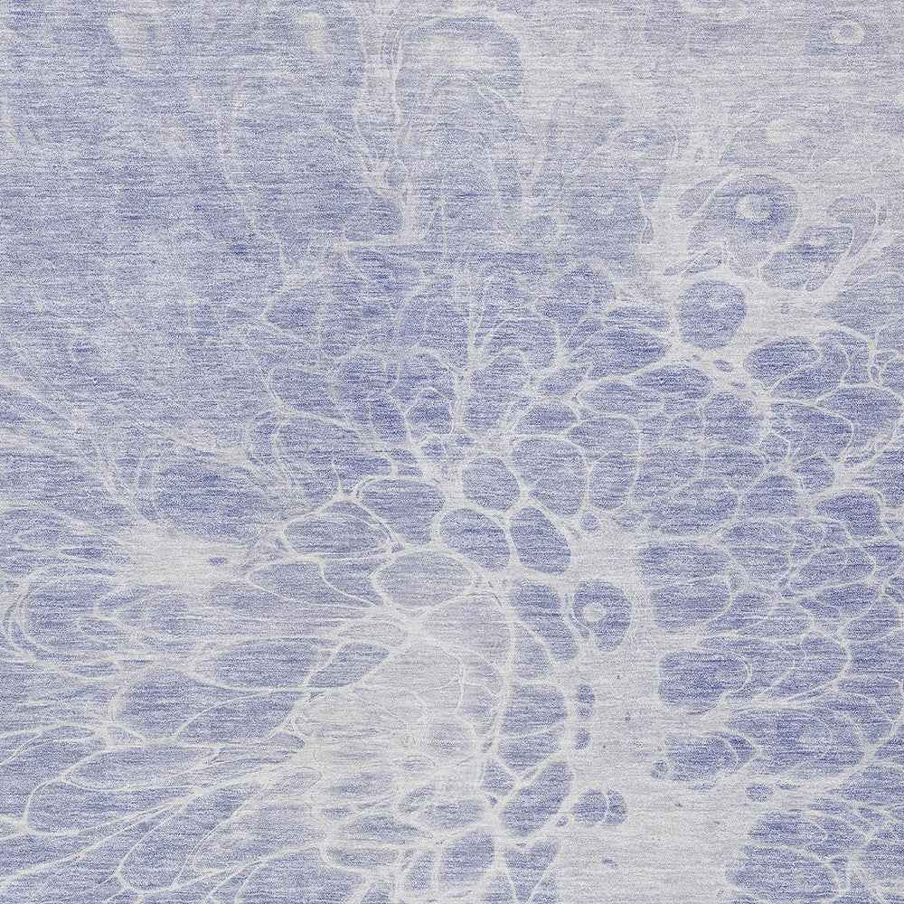8' X 10' Lavender Ivory And Lilac Abstract Washable Indoor Outdoor Area Rug