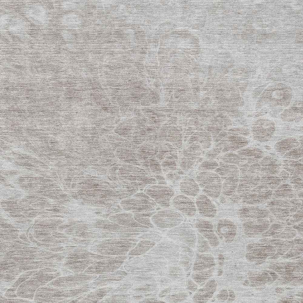 3' X 5' Taupe Beige And Ivory Abstract Washable Indoor Outdoor Area Rug