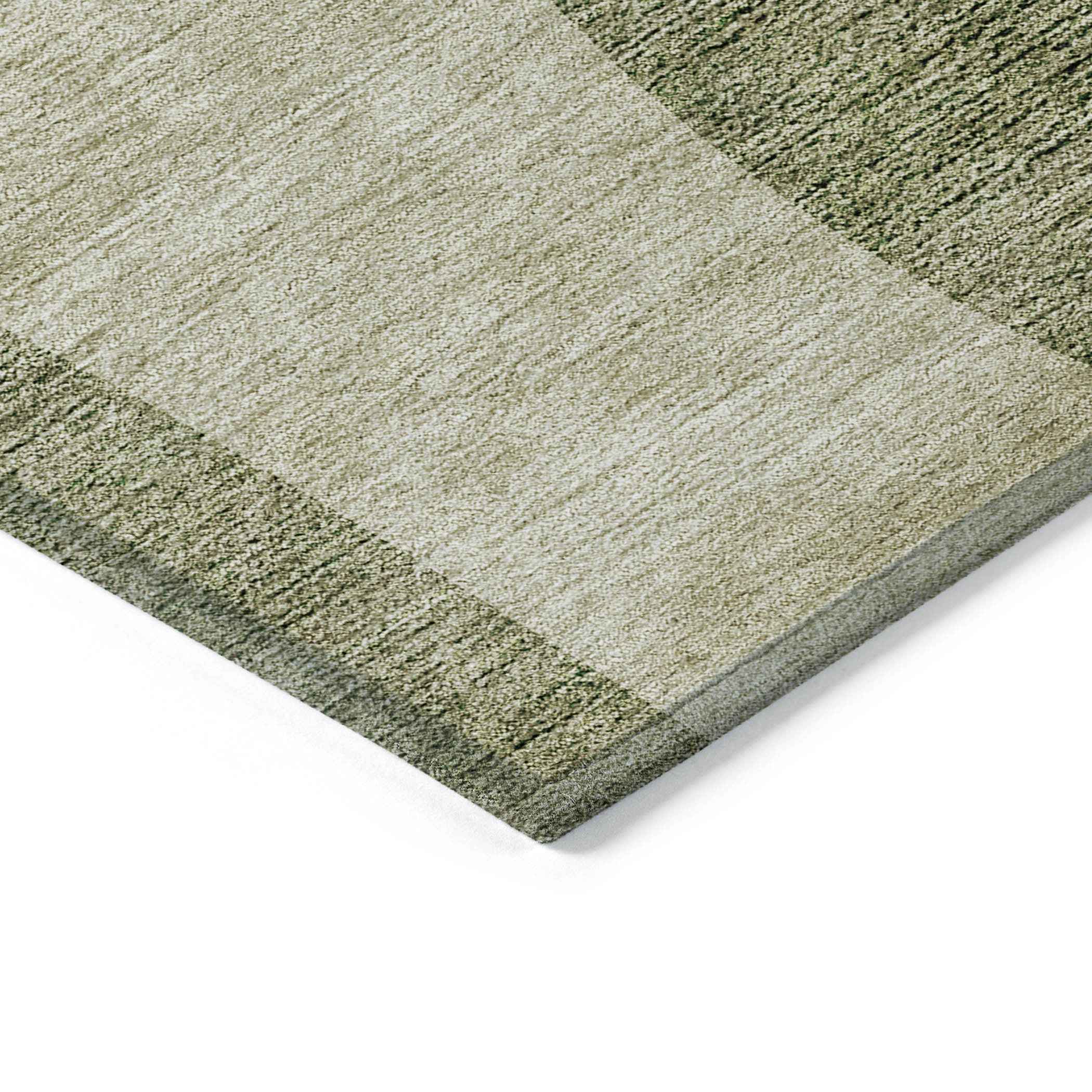 10' X 14' Beige And Chocolate Abstract Washable Indoor Outdoor Area Rug