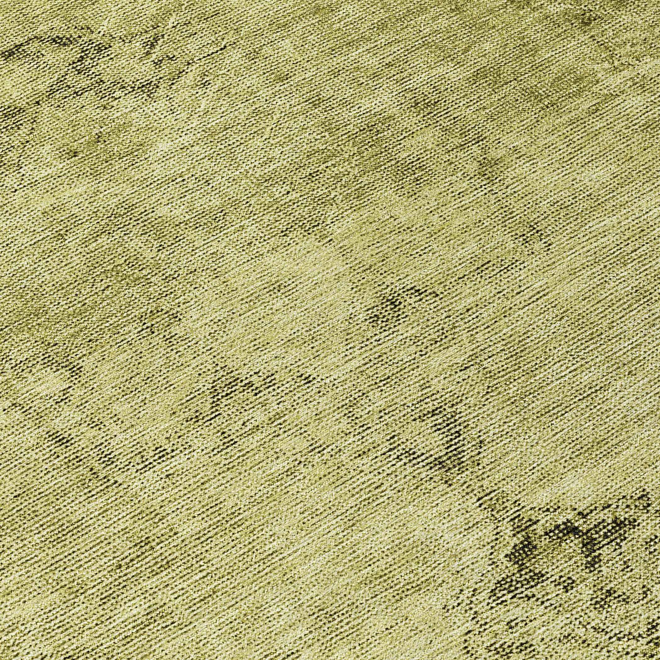 8' Khaki Brown And Taupe Round Oriental Washable Indoor Outdoor Area Rug