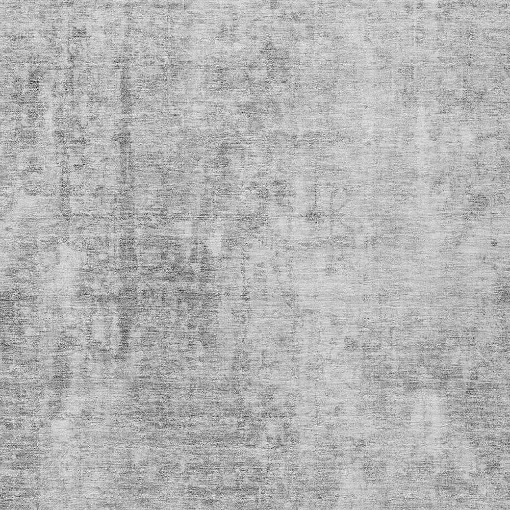 5' X 8' Gray Silver And Charcoal Abstract Washable Indoor Outdoor Area Rug