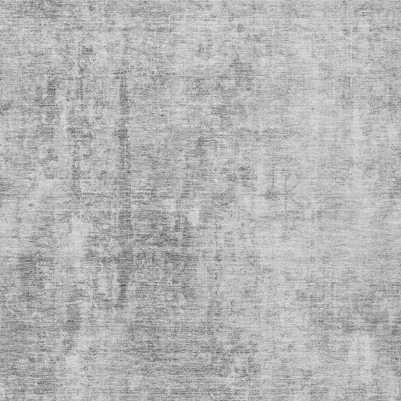 3' X 5' Gray Silver And Charcoal Abstract Washable Indoor Outdoor Area Rug