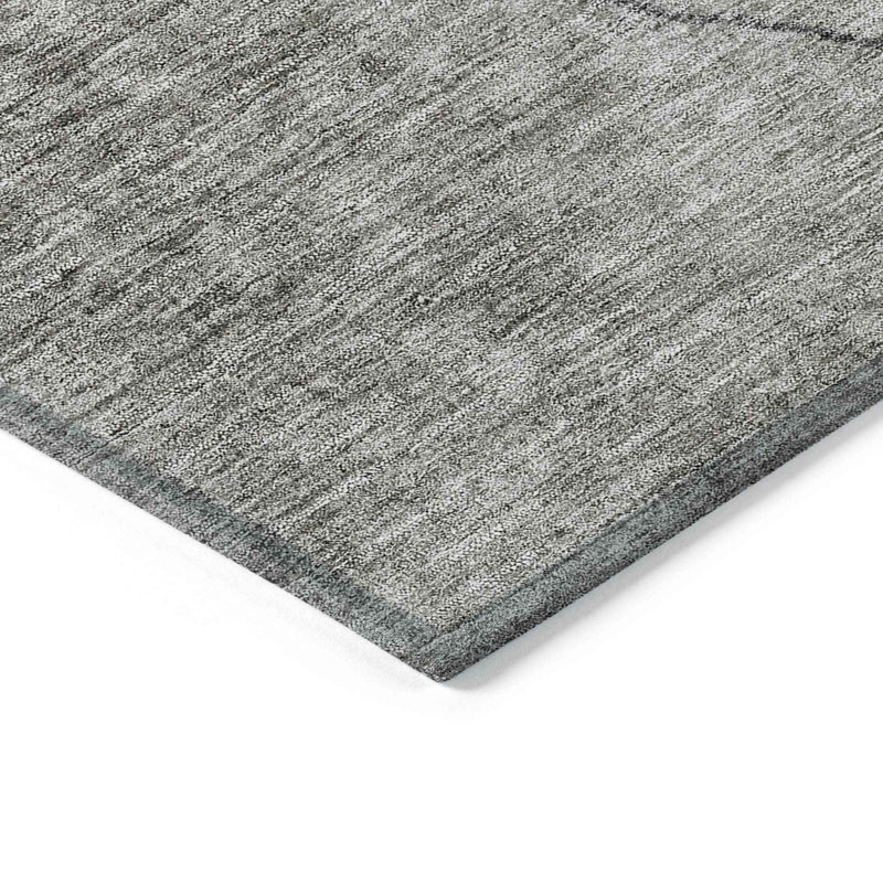 8' X 10' Beige Brown And Taupe Abstract Washable Indoor Outdoor Area Rug