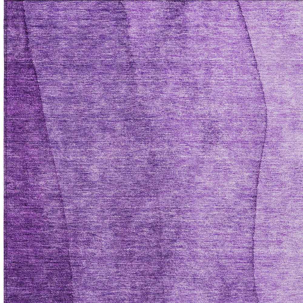 10' X 14' Purple And Lavender Ombre Washable Indoor Outdoor Area Rug