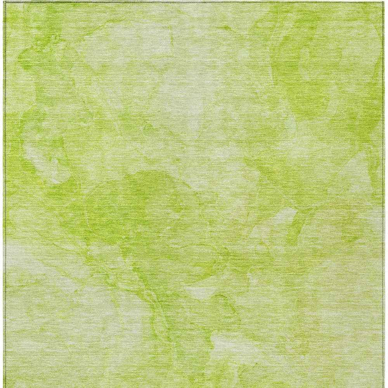 10' X 14' Artichoke Green And Lime Green Nautical Washable Indoor Outdoor Area Rug