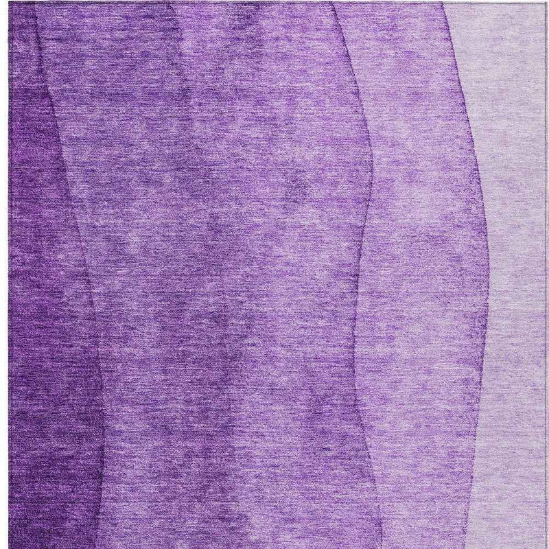 8' X 10' Purple And Lavender Ombre Washable Indoor Outdoor Area Rug
