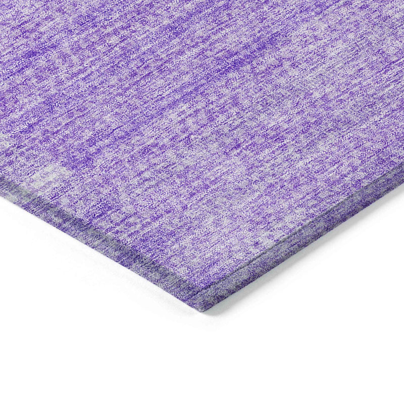 3' X 5' Lavender And Purple Striped Washable Indoor Outdoor Area Rug
