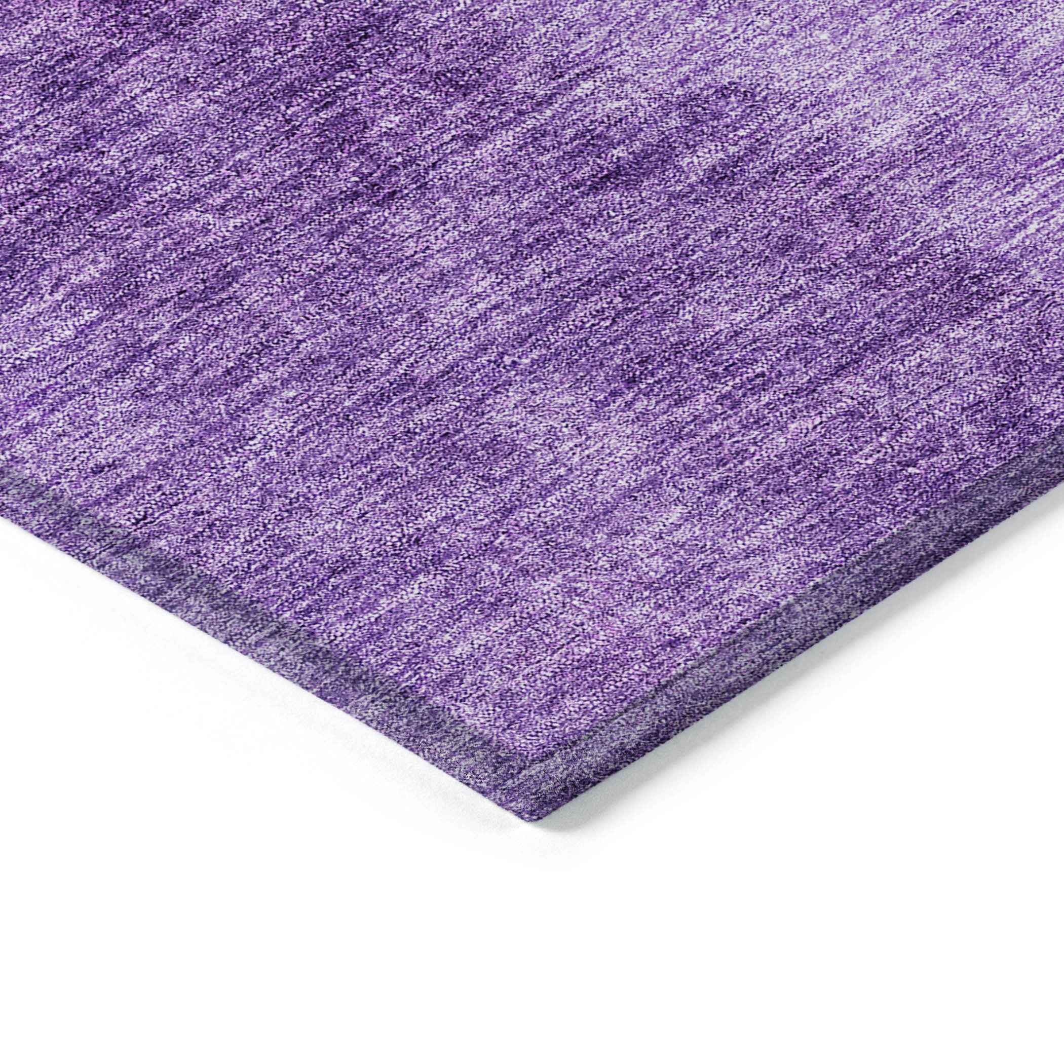 5' X 8' Purple And Lavender Ombre Washable Indoor Outdoor Area Rug
