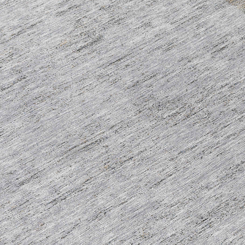 8' Taupe Beige And Blue Round Geometric Washable Indoor Outdoor Area Rug