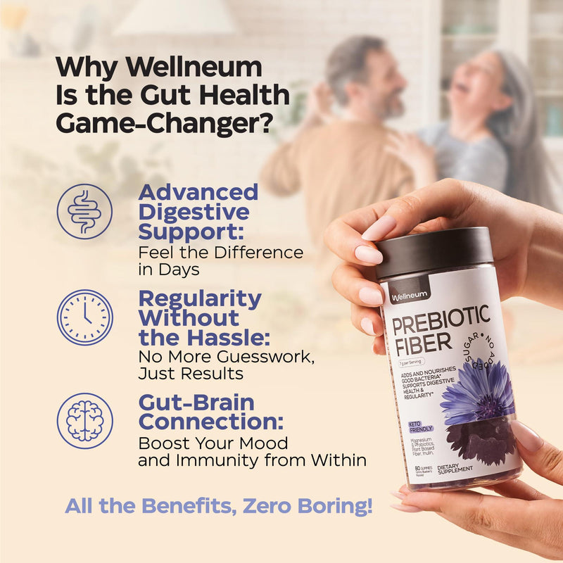 High Prebiotic Fiber Gummies for Women and Men 7G per Serving   Dietary Beet FOS Fiber Magnesium Citrate Inulin Probiotic   Gummy Supplement for Digestive Health   No GMO Sugar Free   160 pcs - GreatEagleInc