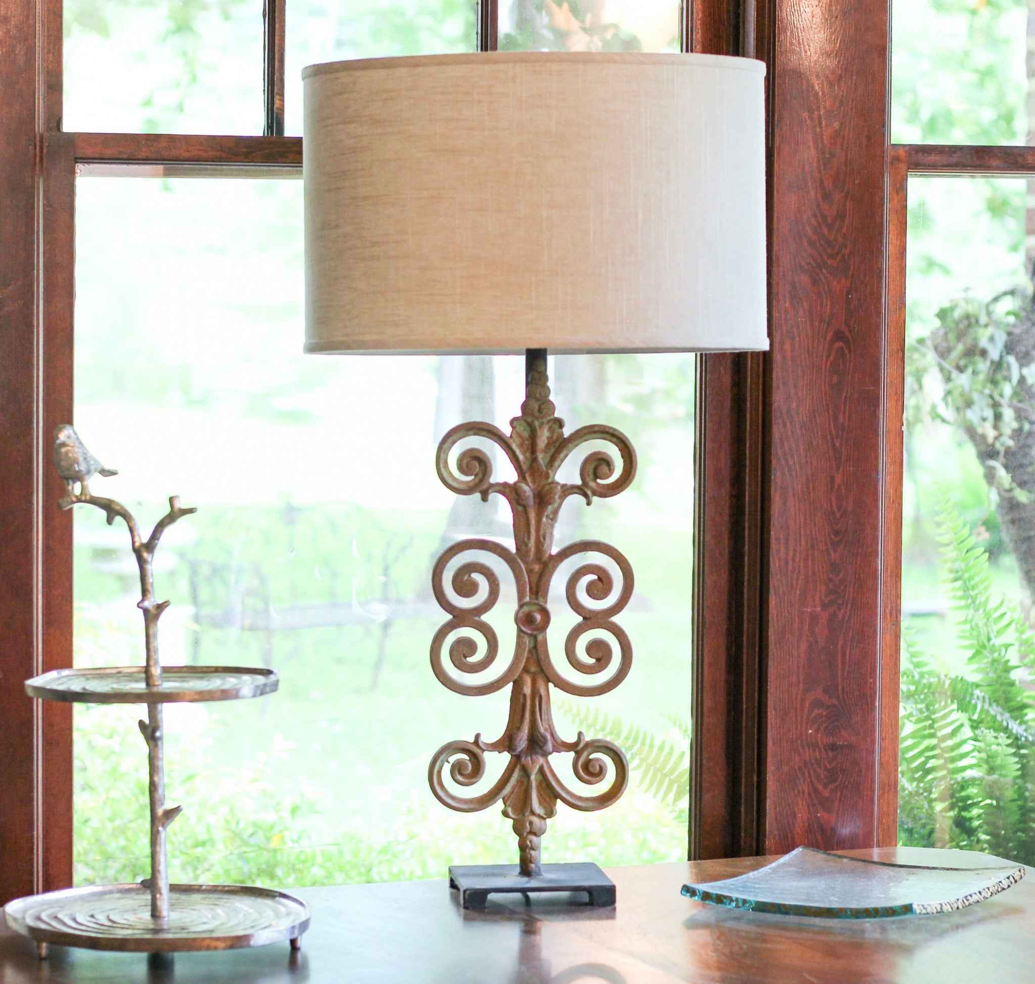 Light Yellow Linen Oval Lamp Shade