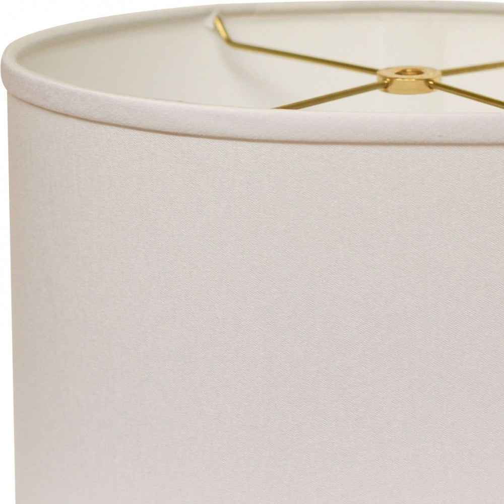 White No Slub Innsbruck Oval Lamp Shade