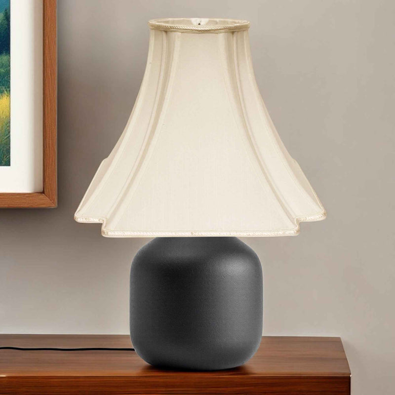 Ivory Shantung Silk Square Lamp Shade