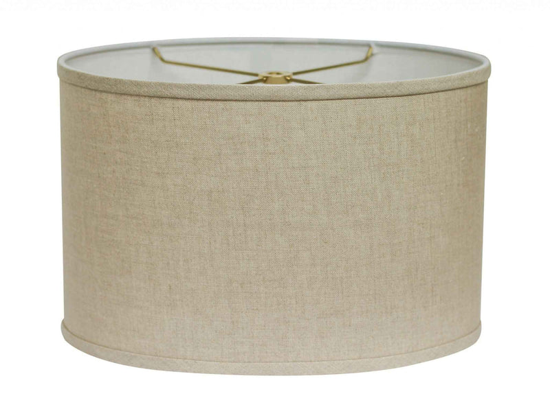 Dark Brown Linen Oval Lamp Shade