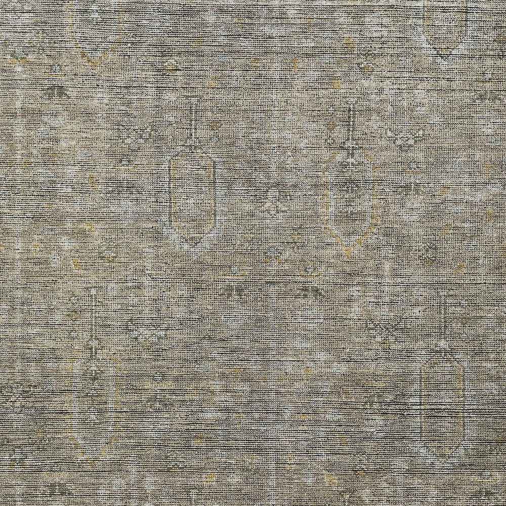8' X 10' Taupe Gray And Beige Southwestern Washable Indoor Outdoor Area Rug