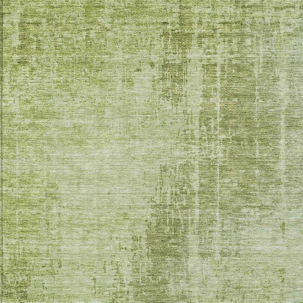 8' X 10' Sage And Green Abstract Washable Indoor Outdoor Area Rug