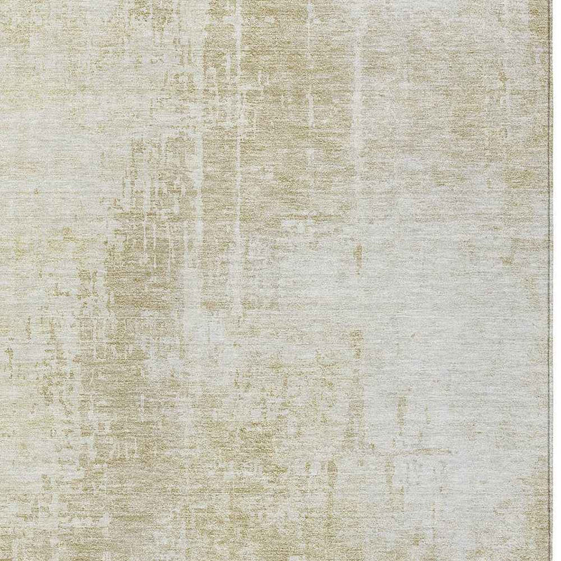 5' X 8' Beige And Taupe Abstract Washable Indoor Outdoor Area Rug