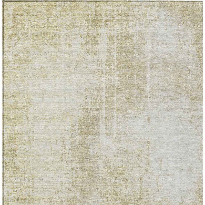 5' X 8' Beige And Taupe Abstract Washable Indoor Outdoor Area Rug