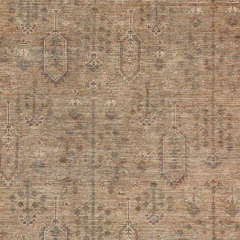 9' X 12' Terra Cotta And Copper Southwestern Washable Indoor Outdoor Area Rug