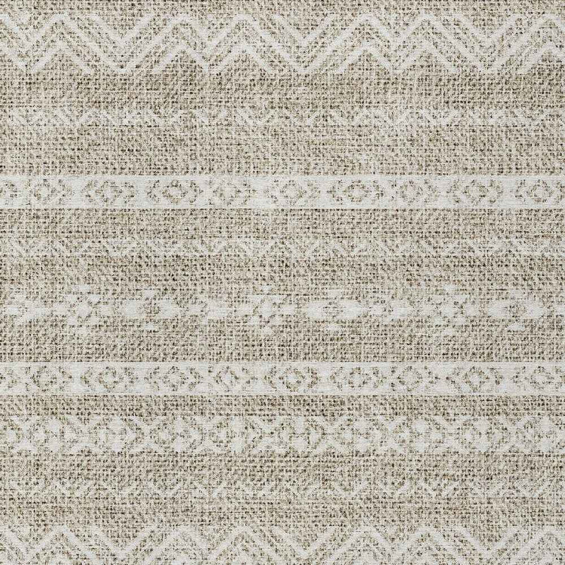 10' X 14' Beige And Ivory Southwestern Washable Indoor Outdoor Area Rug