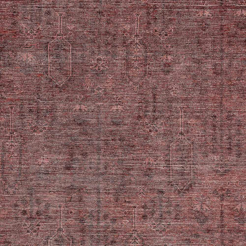 9' X 12' Orange And Copper Southwestern Washable Indoor Outdoor Area Rug