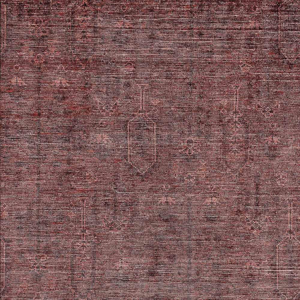 3' X 5' Orange And Copper Southwestern Washable Indoor Outdoor Area Rug