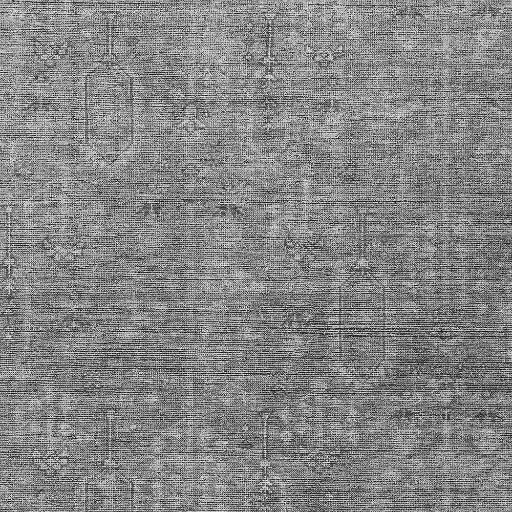 5' X 8' Gray And Charcoal Southwestern Washable Indoor Outdoor Area Rug