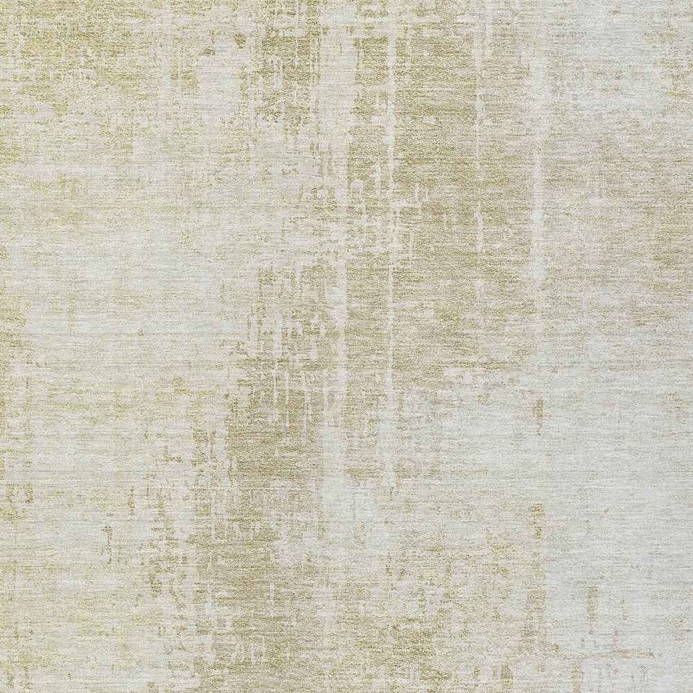 3' X 5' Beige And Taupe Abstract Washable Indoor Outdoor Area Rug