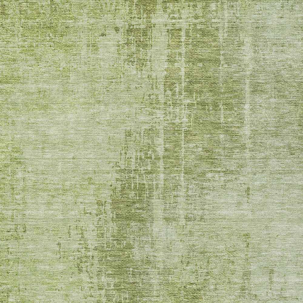 5' X 8' Sage And Green Abstract Washable Indoor Outdoor Area Rug